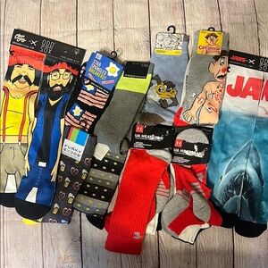 Men's Colorful Socks Collection-15 pairs of socks